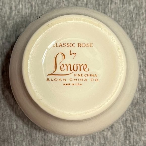 Classic Rose Sugar Bowl by Lenore - Picture 6 of 6